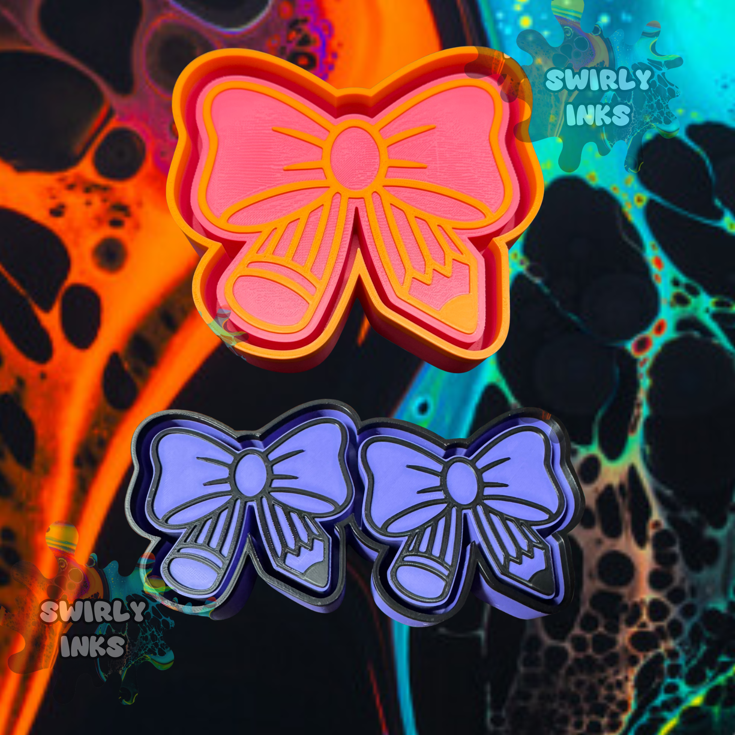 Pencil Bow Set Freshie Mold