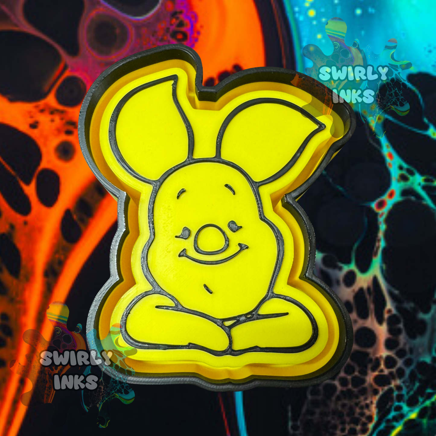 Cartoon Pig Head Freshie Mold