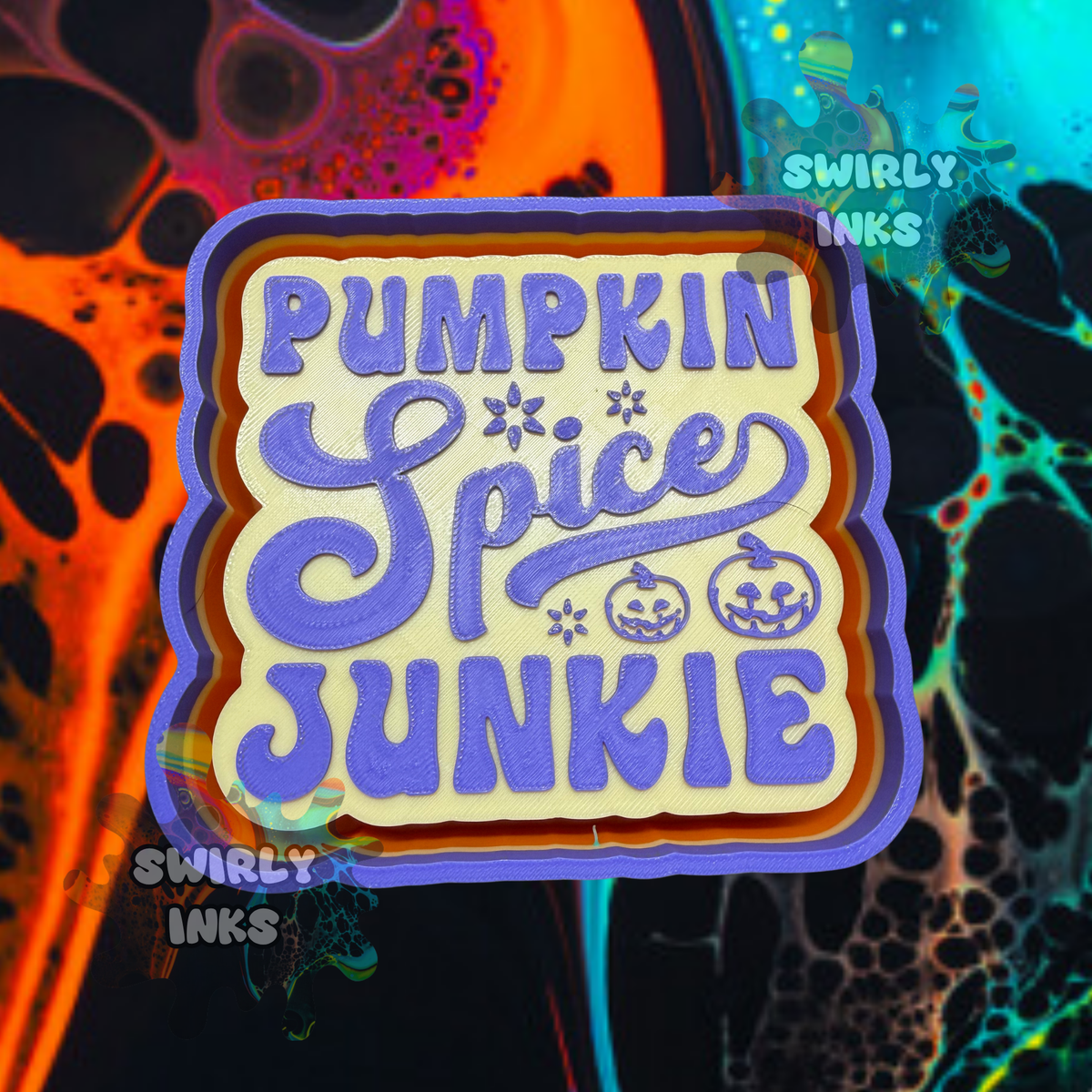 Pumpkin Spice Junkie Freshie Mold
