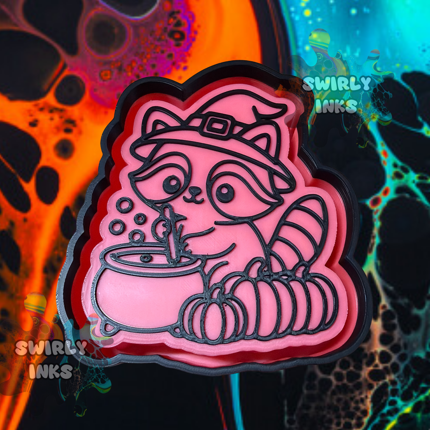 Raccoon Witch Freshie Mold