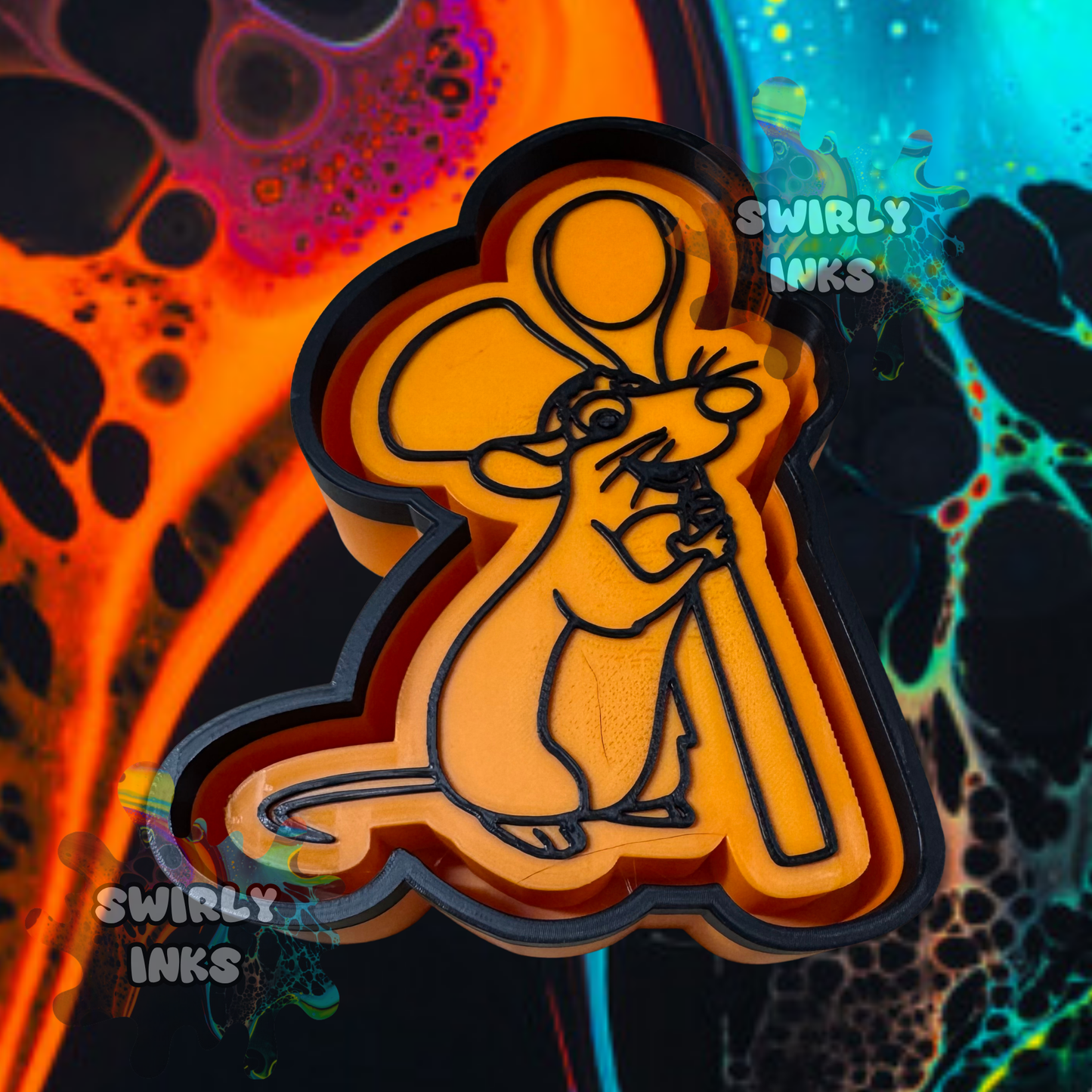 Rat with Spoon Freshie Mold