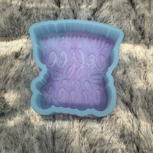 Running On Coffee and Chaos Saying Freshie Mold