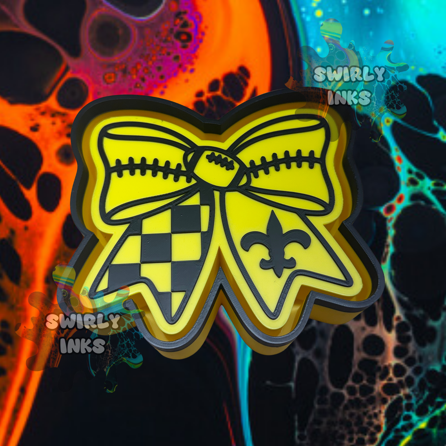 Saints Bow Freshie Mold