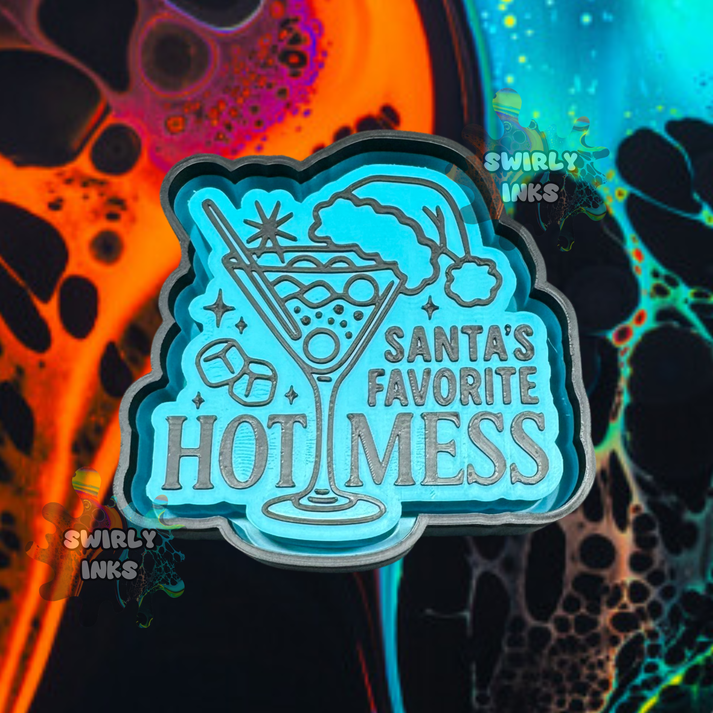 Santa's Favorite Hot Mess Freshie Mold