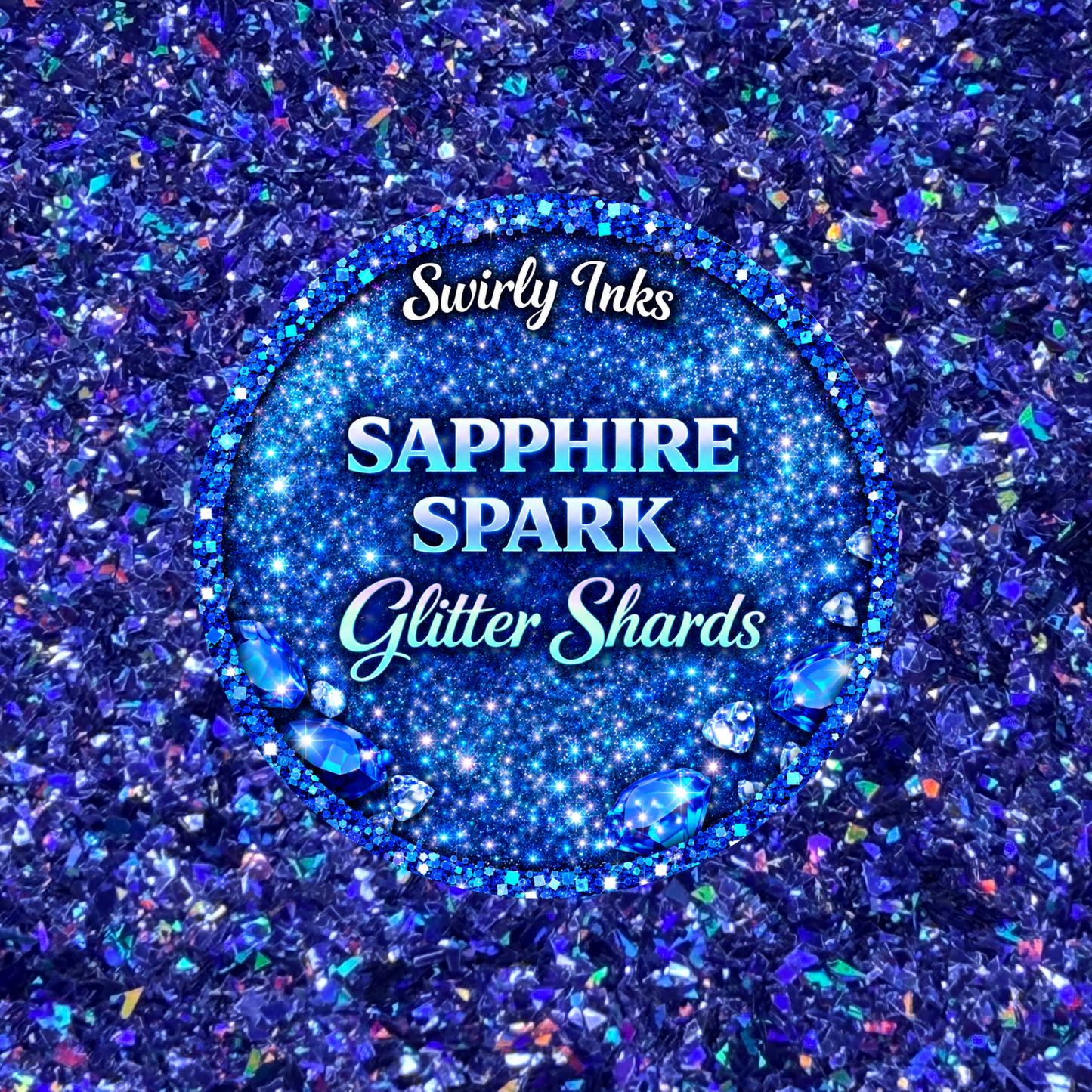 Sapphire Spark Glitter Shards 1oz