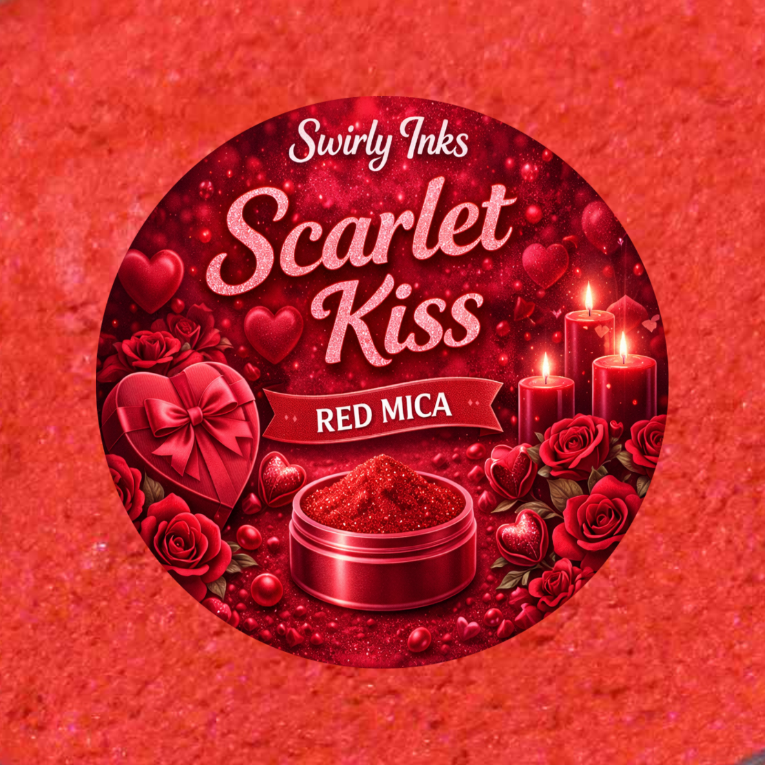 Scarlet Kiss Red Mica/Pigment Blend 1/2oz