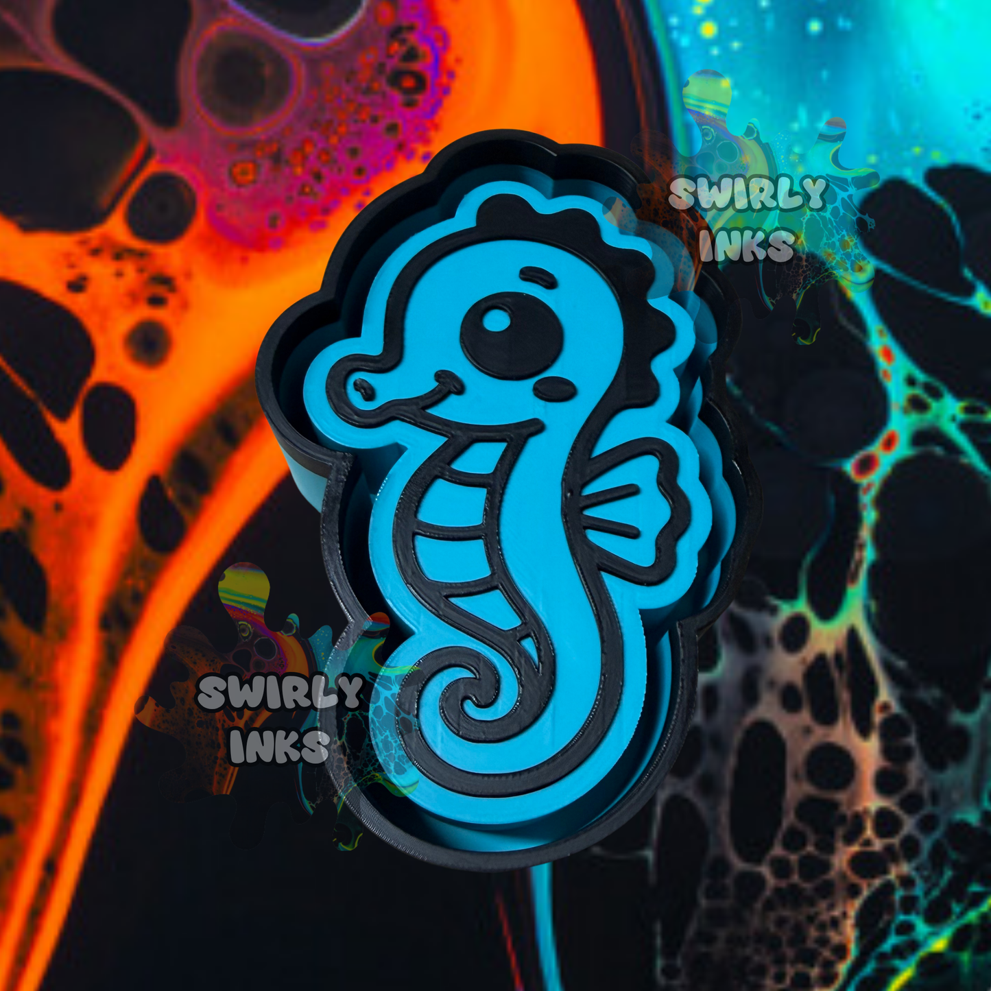 Seahorse Freshie Mold