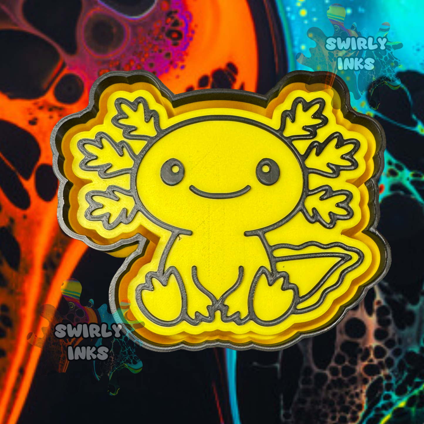 Sitting Axolotl Freshie Mold