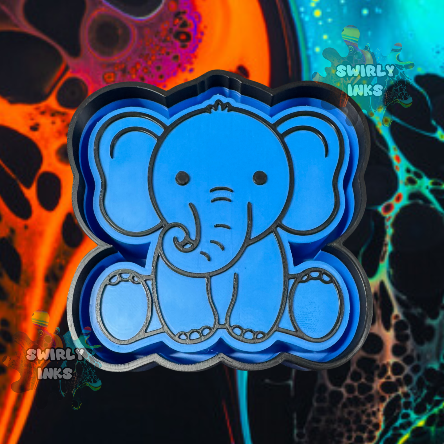 Sitting Elephant Freshie Mold