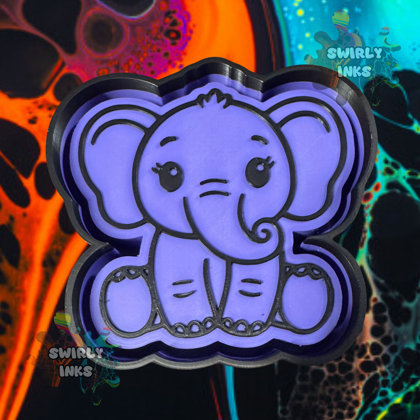 Sitting Elephant Freshie Mold