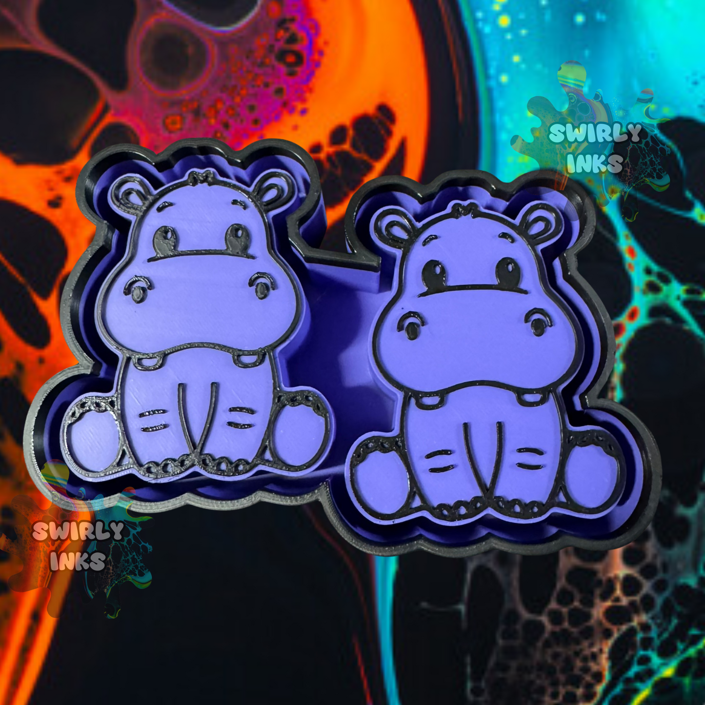 Sitting Hippo Vent Freshie Mold