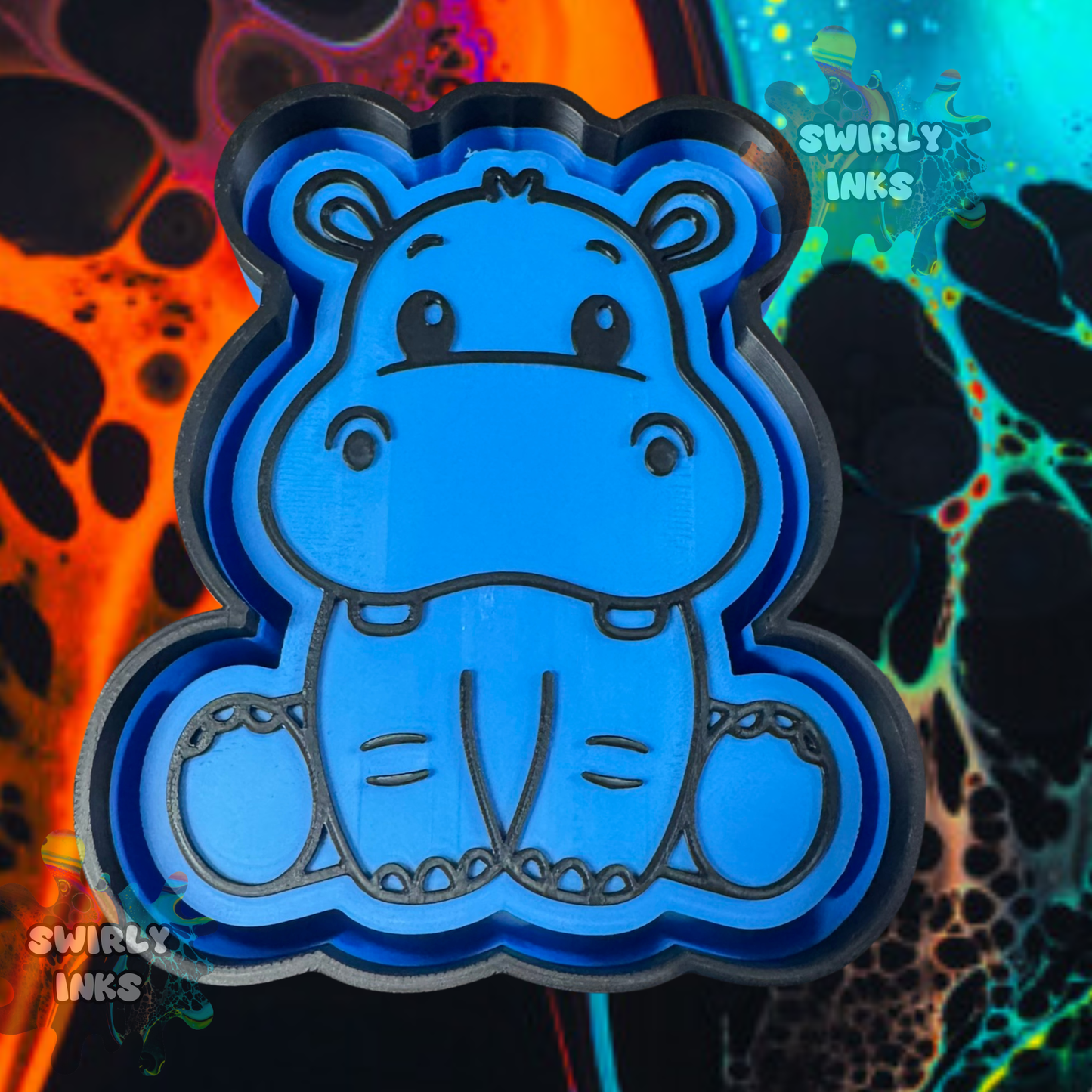 Sitting Hippo Freshie Mold