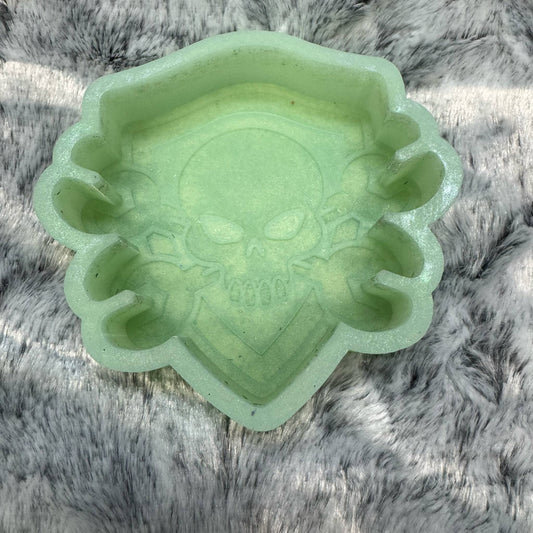 Skull with Wrenches Freshie Mold