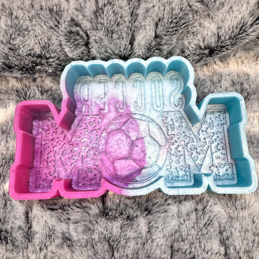 Soccer Leopard Mom Freshie Mold