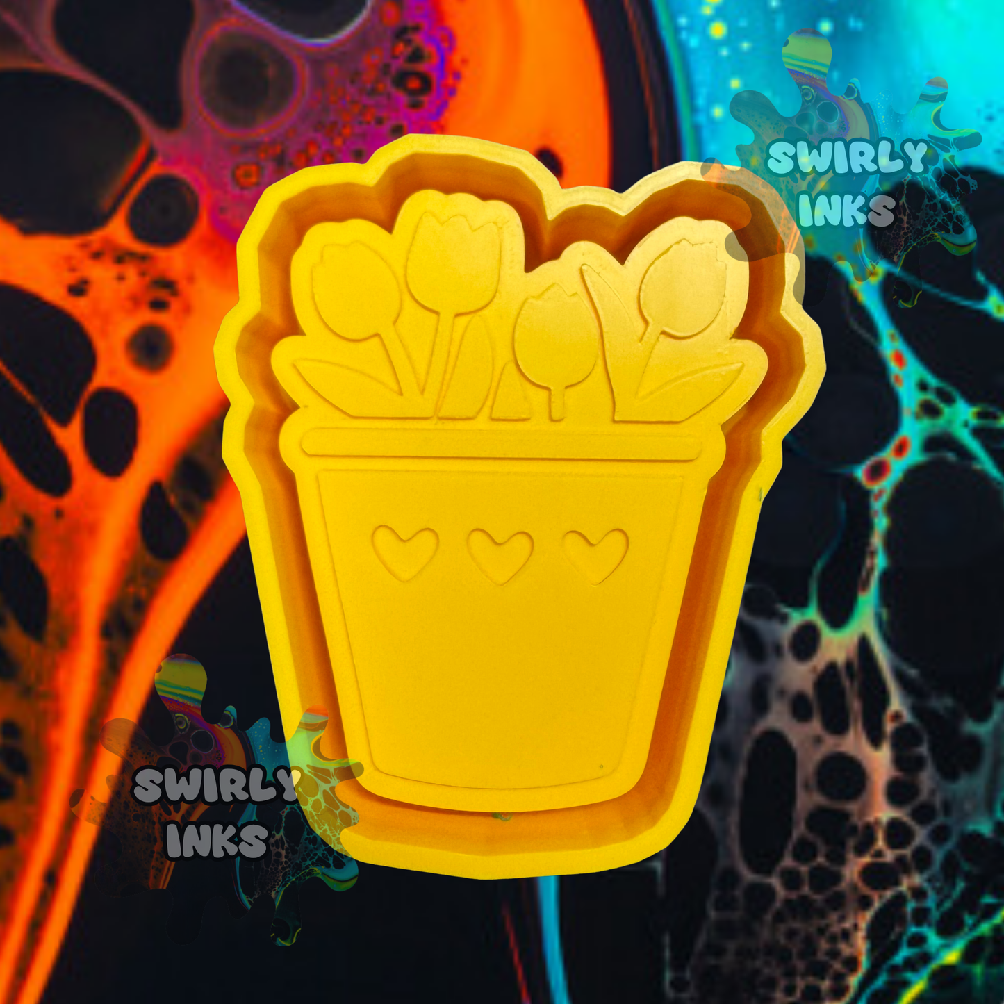 Spring Flower Pot Freshie Mold