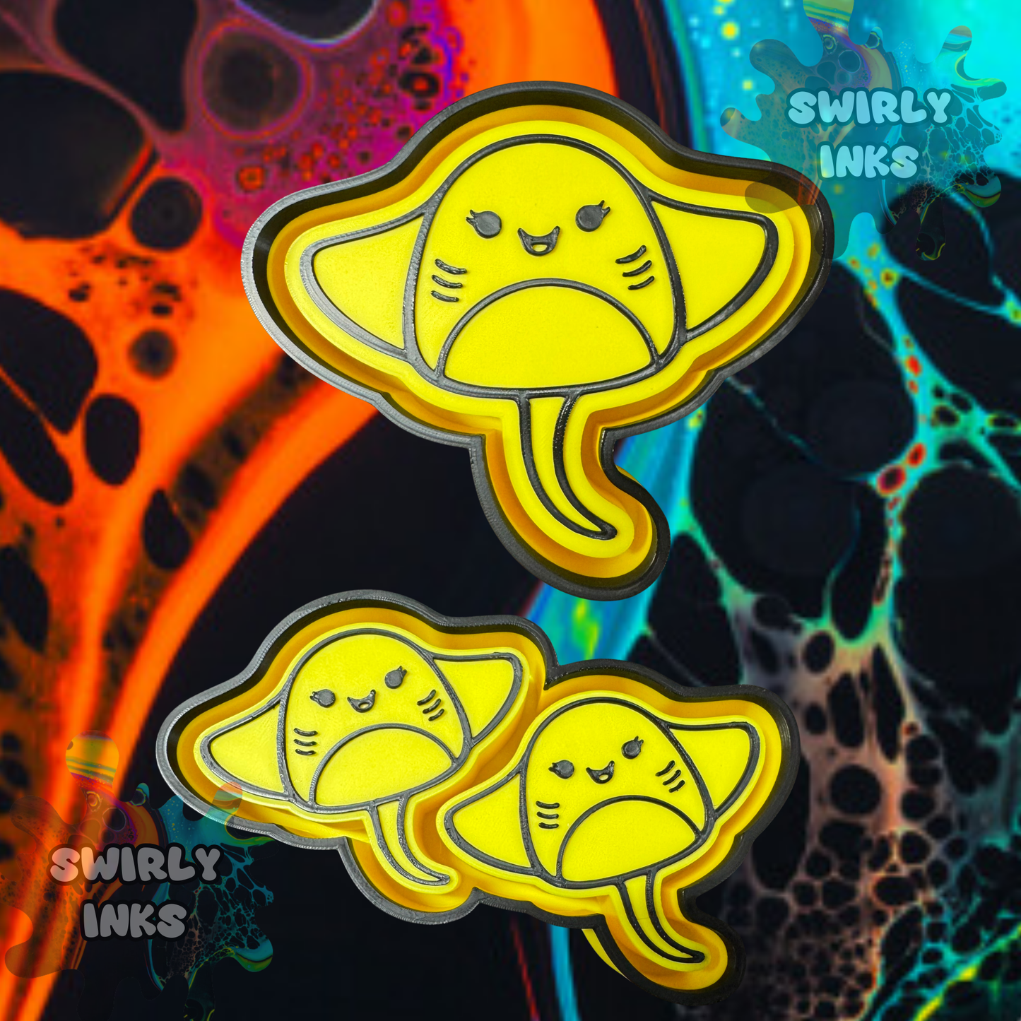 Sting Ray Squishie Set Freshie Mold