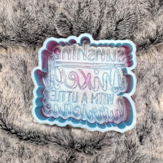 Sunshine Mixed With A Little Hurricane Saying Freshie Mold