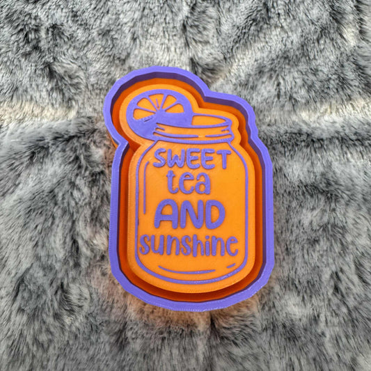 Sweet Tea and Sunshine Saying Freshie Mold