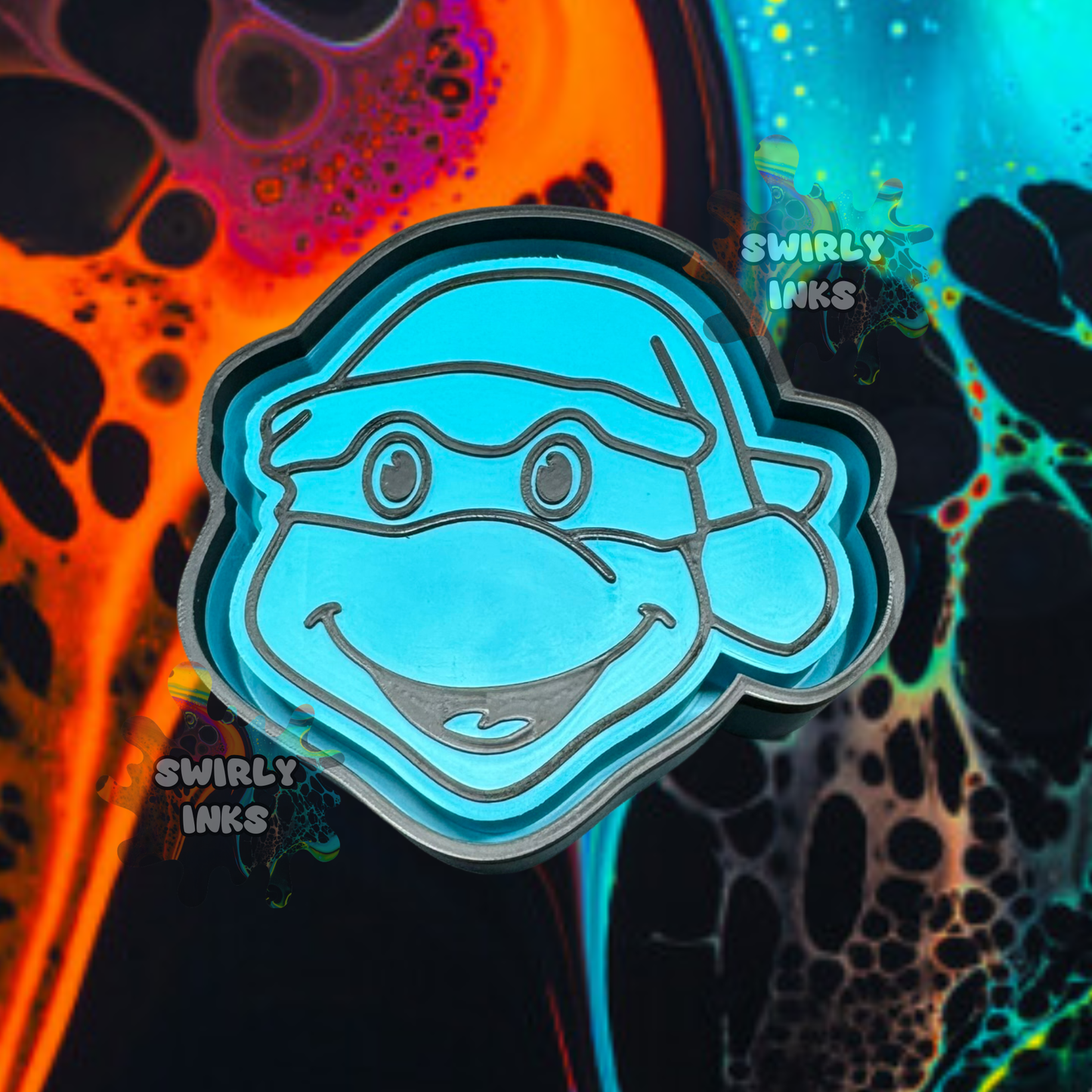 TMNT in Santa Hat Freshie Mold