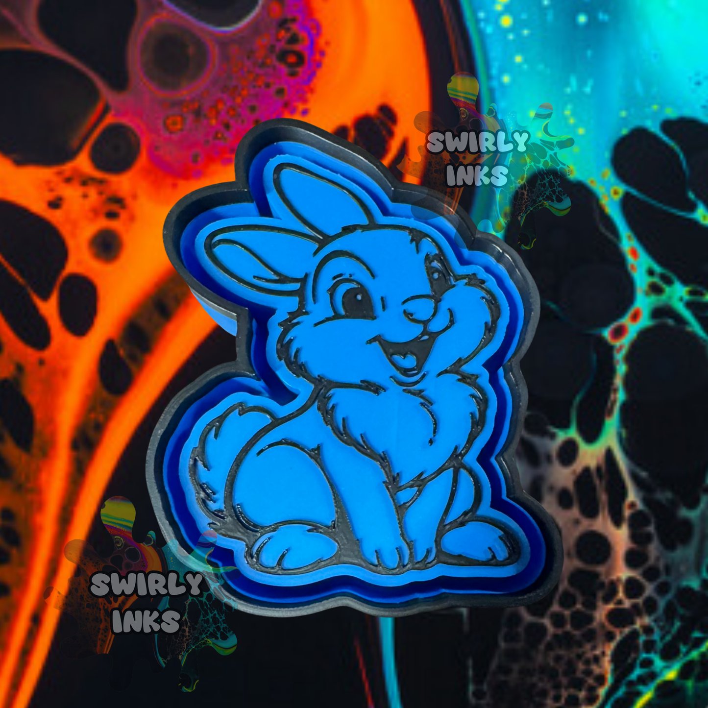 Cartoon Rabbit Freshie Mold