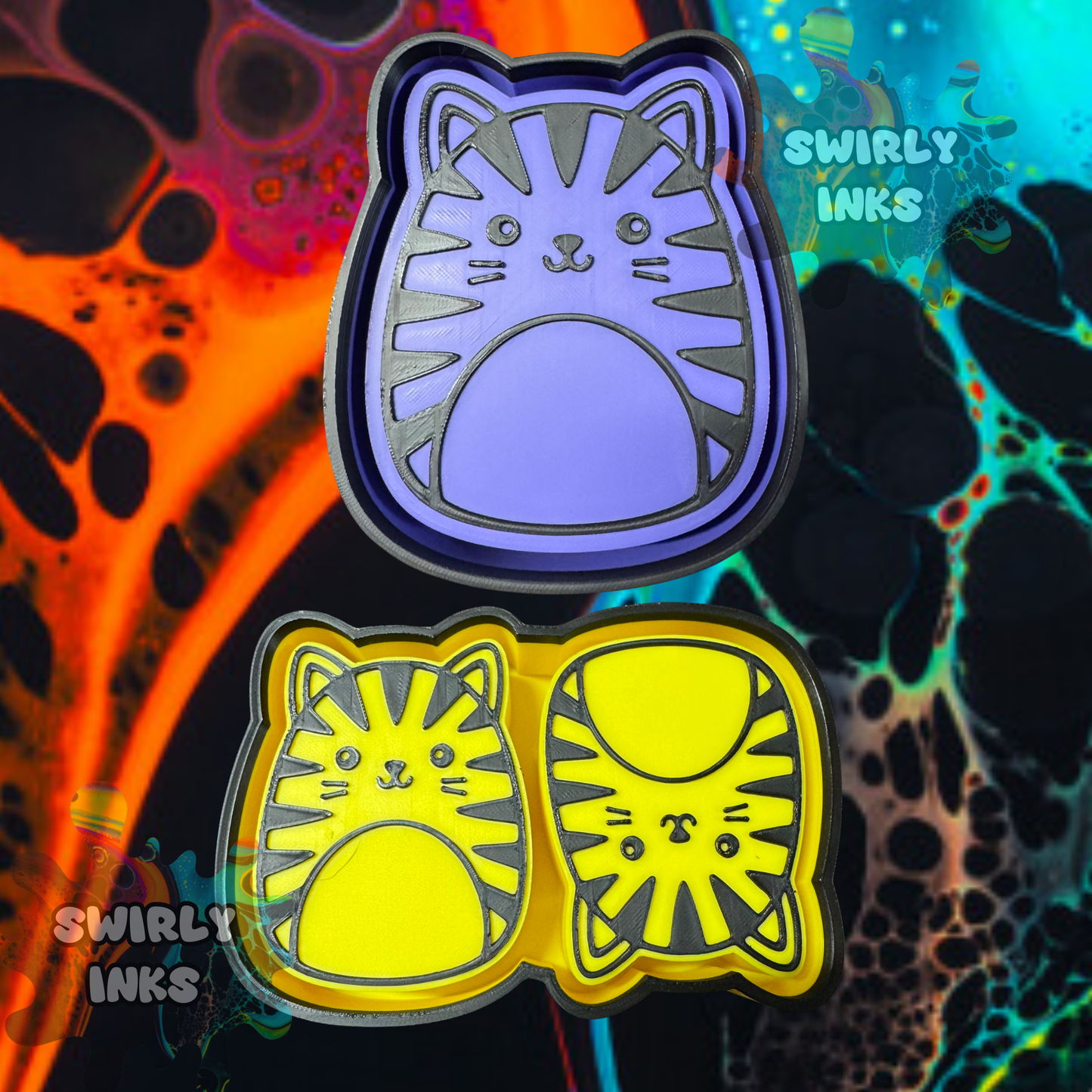 Tiger Squishie Set Freshie Mold