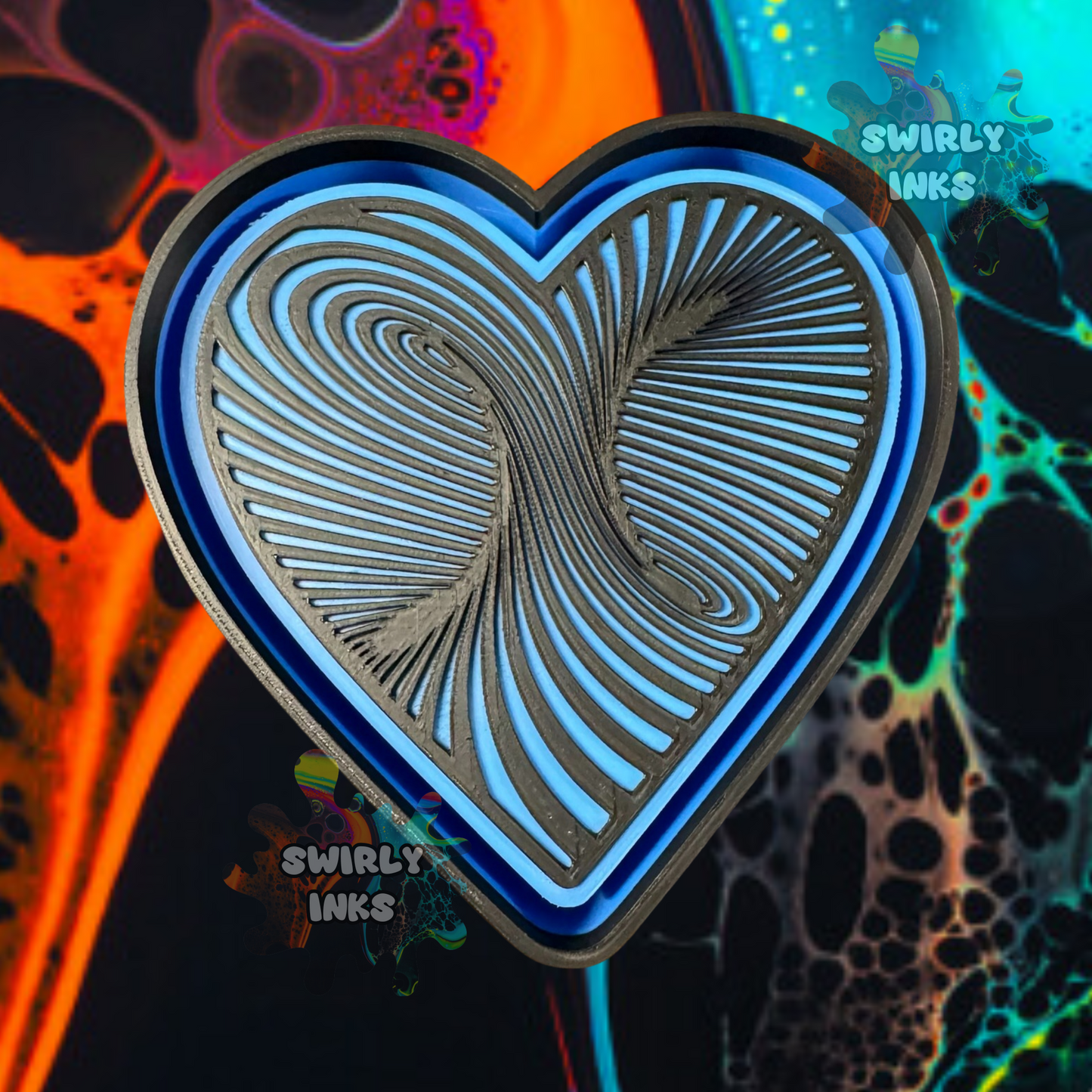 Trippy Heart Freshie Mold