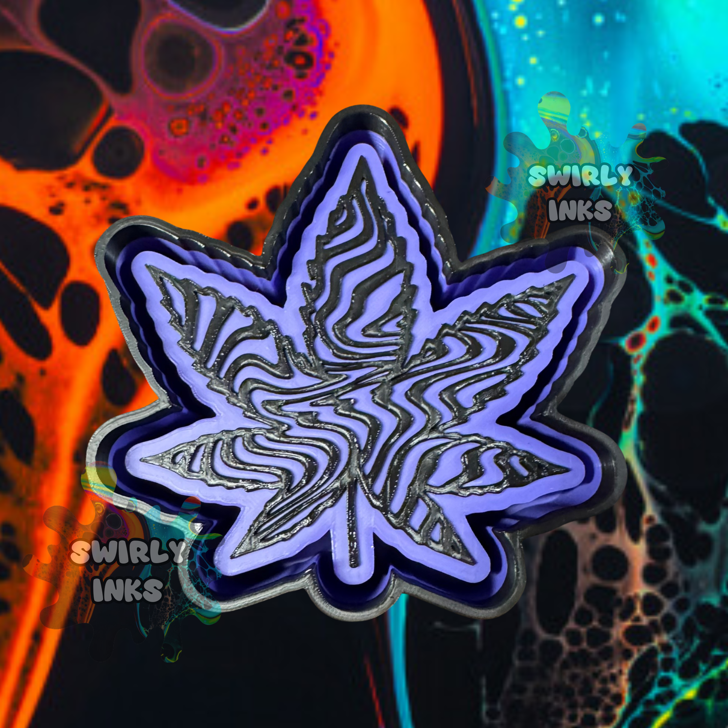 Trippy Leaf Freshie Mold