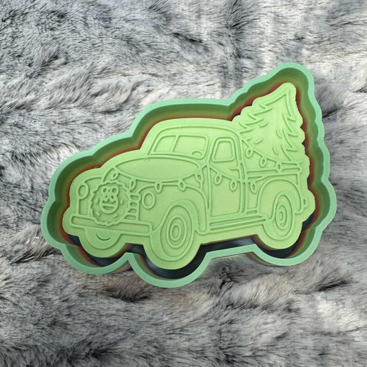 Truck with Lights & Tree Freshie Mold