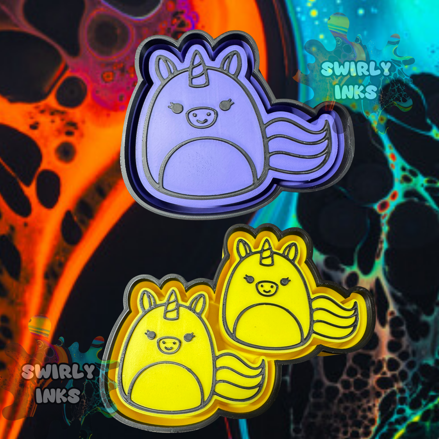 Unicorn Squishie Set Freshie Mold