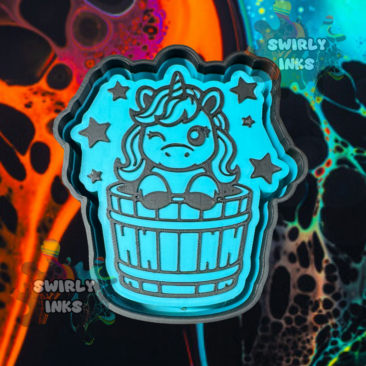 Unicorn in Bucket Freshie Mold