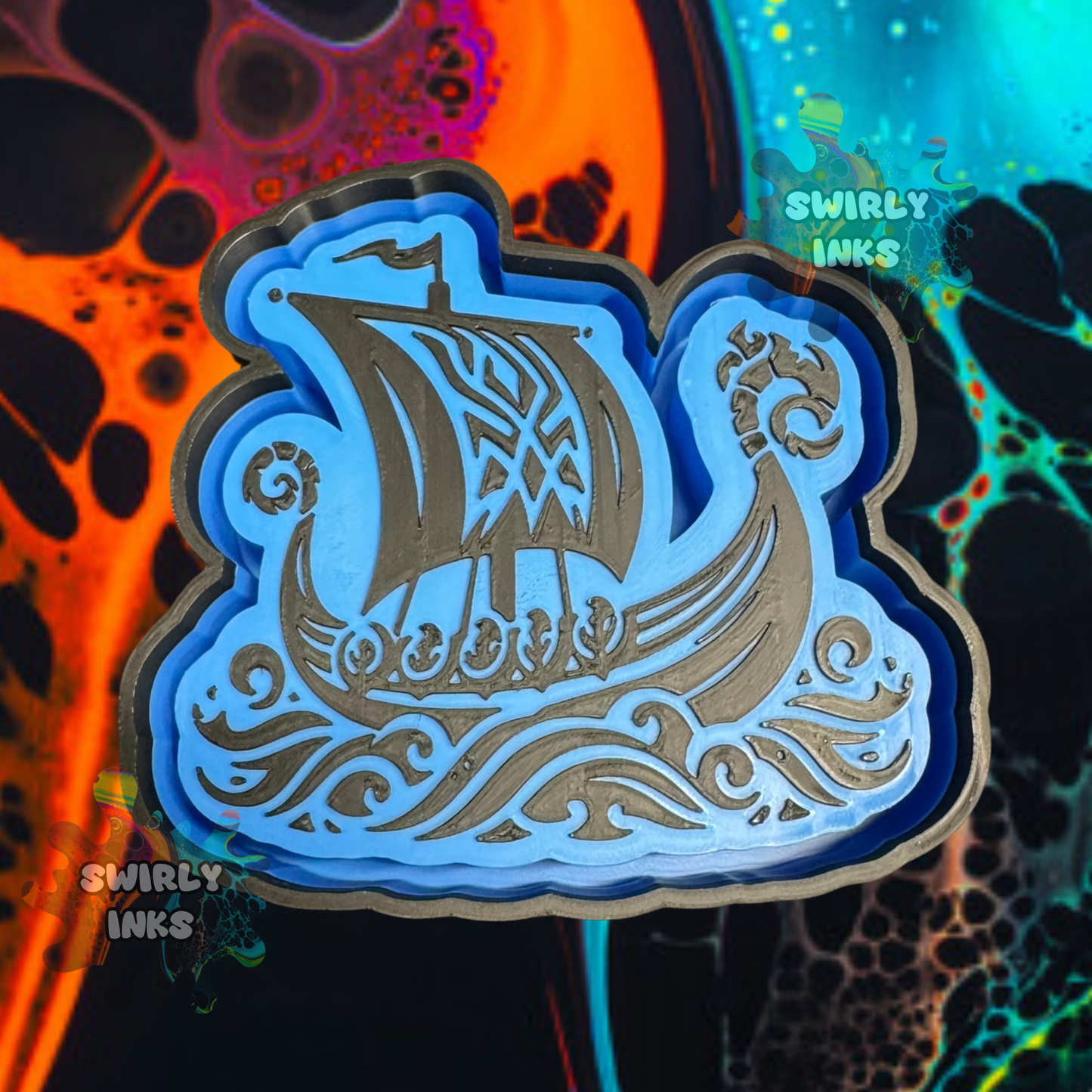 Viking Ship Freshie Mold