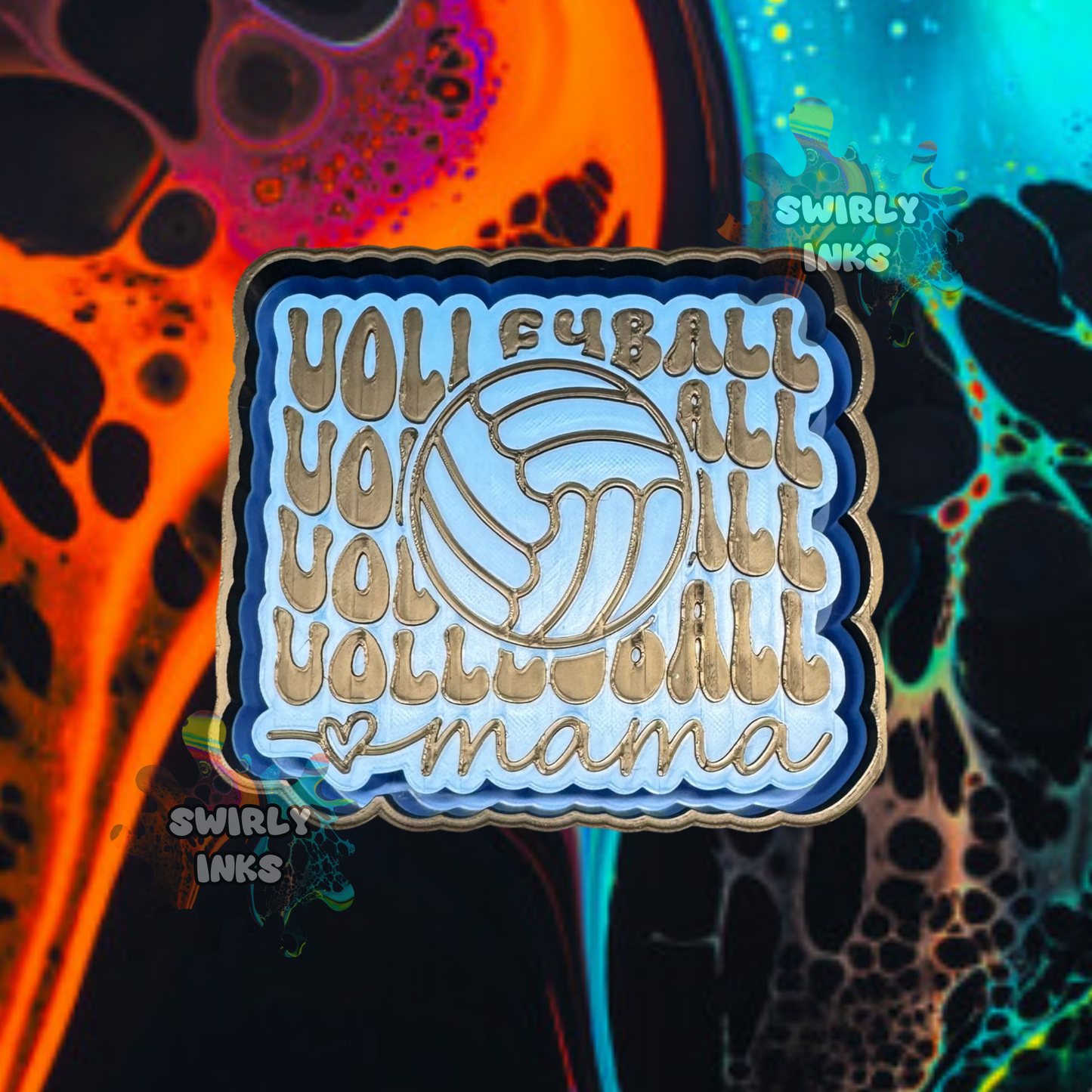 Volleyball Mama Freshie Mold