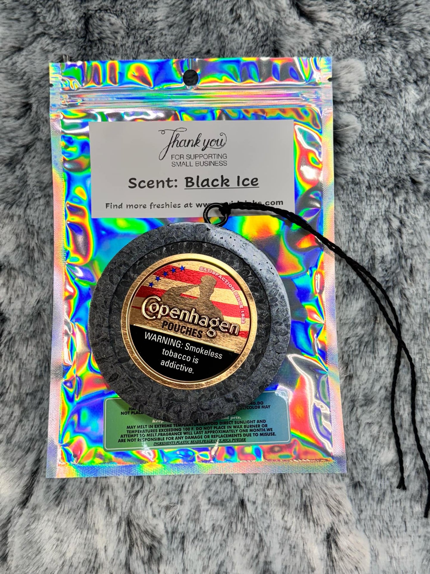 Copenhagen Snuff Car Freshie Black Ice Scent