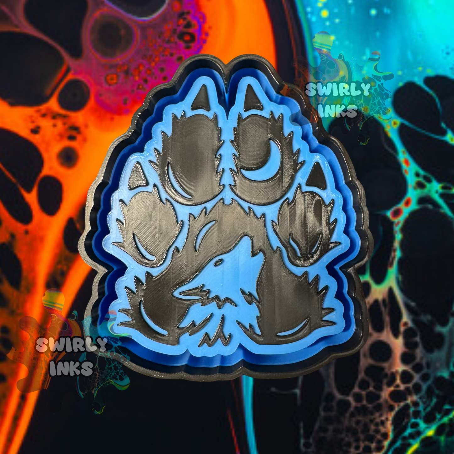 Wolf in Paw Freshie Mold