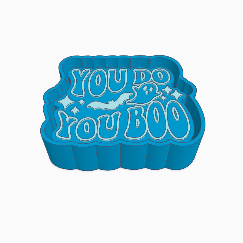 You Do You Boo Outline Words Freshie Mold