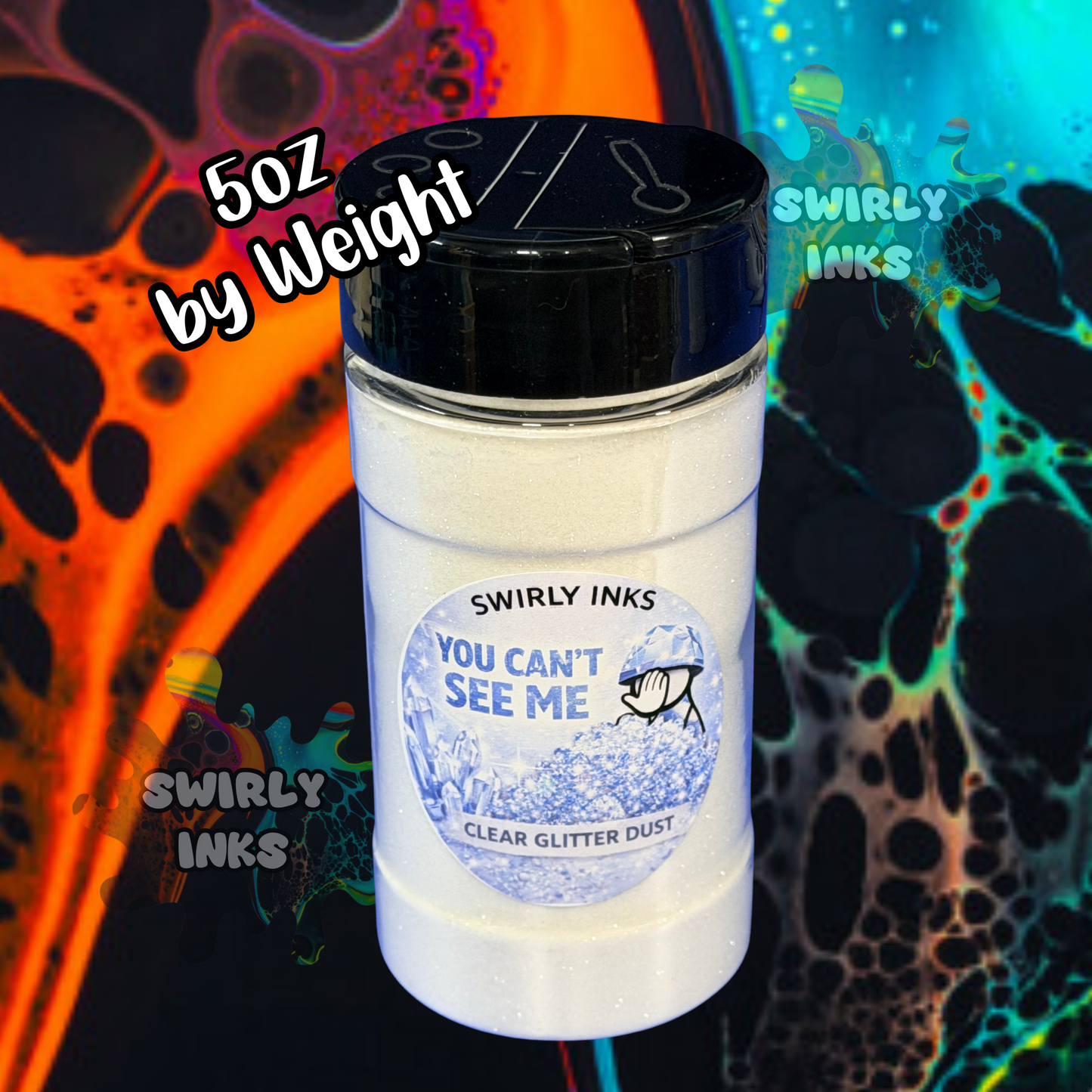 You Can't See Me Clear Glitter Dust 1oz