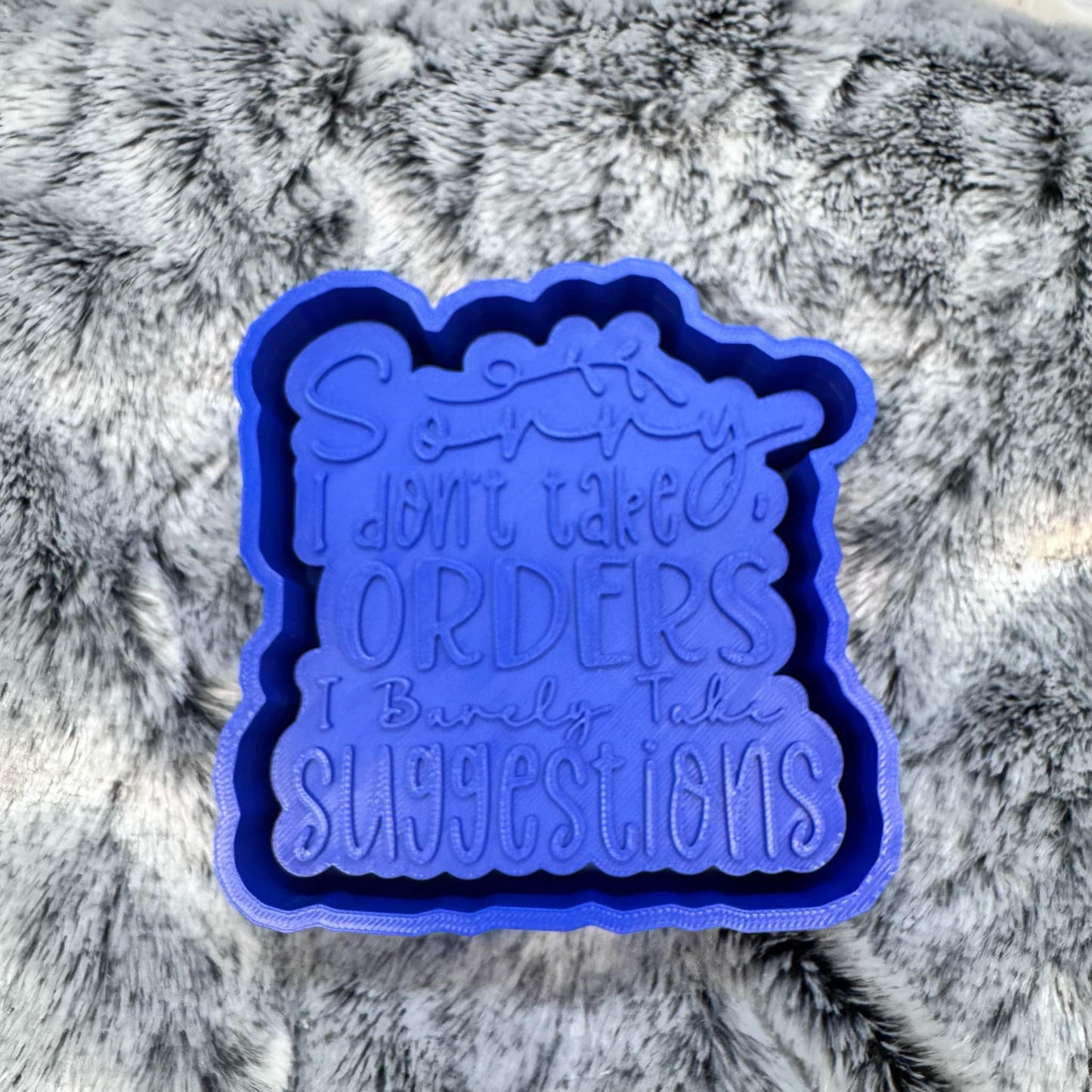 Sorry I Don't Take Orders I Barely Take Suggestions Saying Freshie Mold