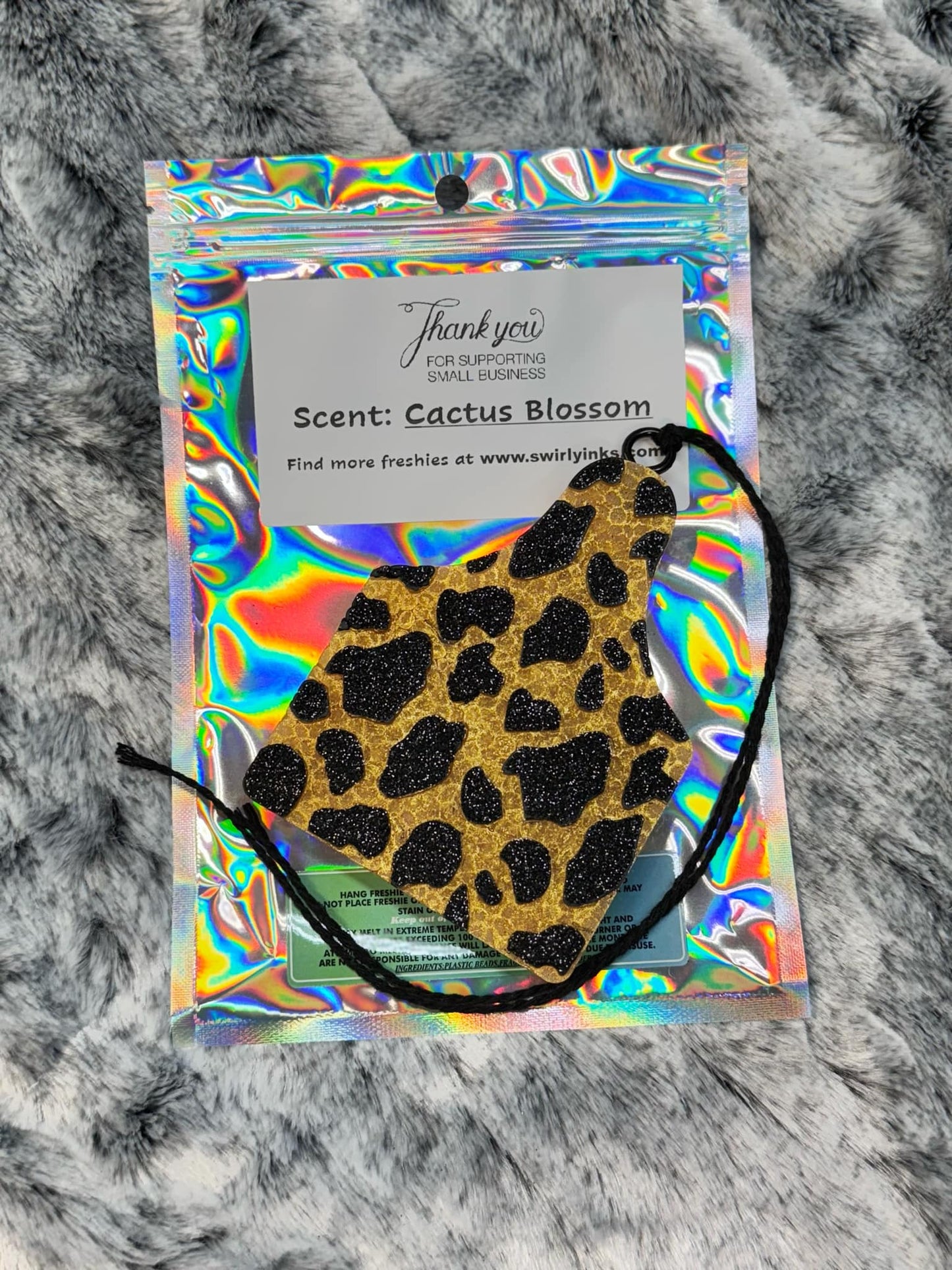 Cow Ear Tag Car Freshie - Cactus Blossom Scent