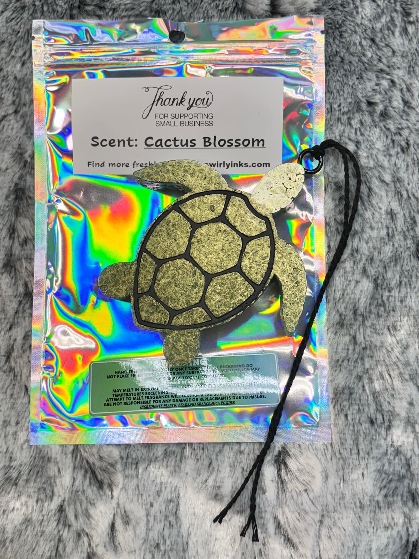 Turtle Car Freshie Cactus Blossom Scent