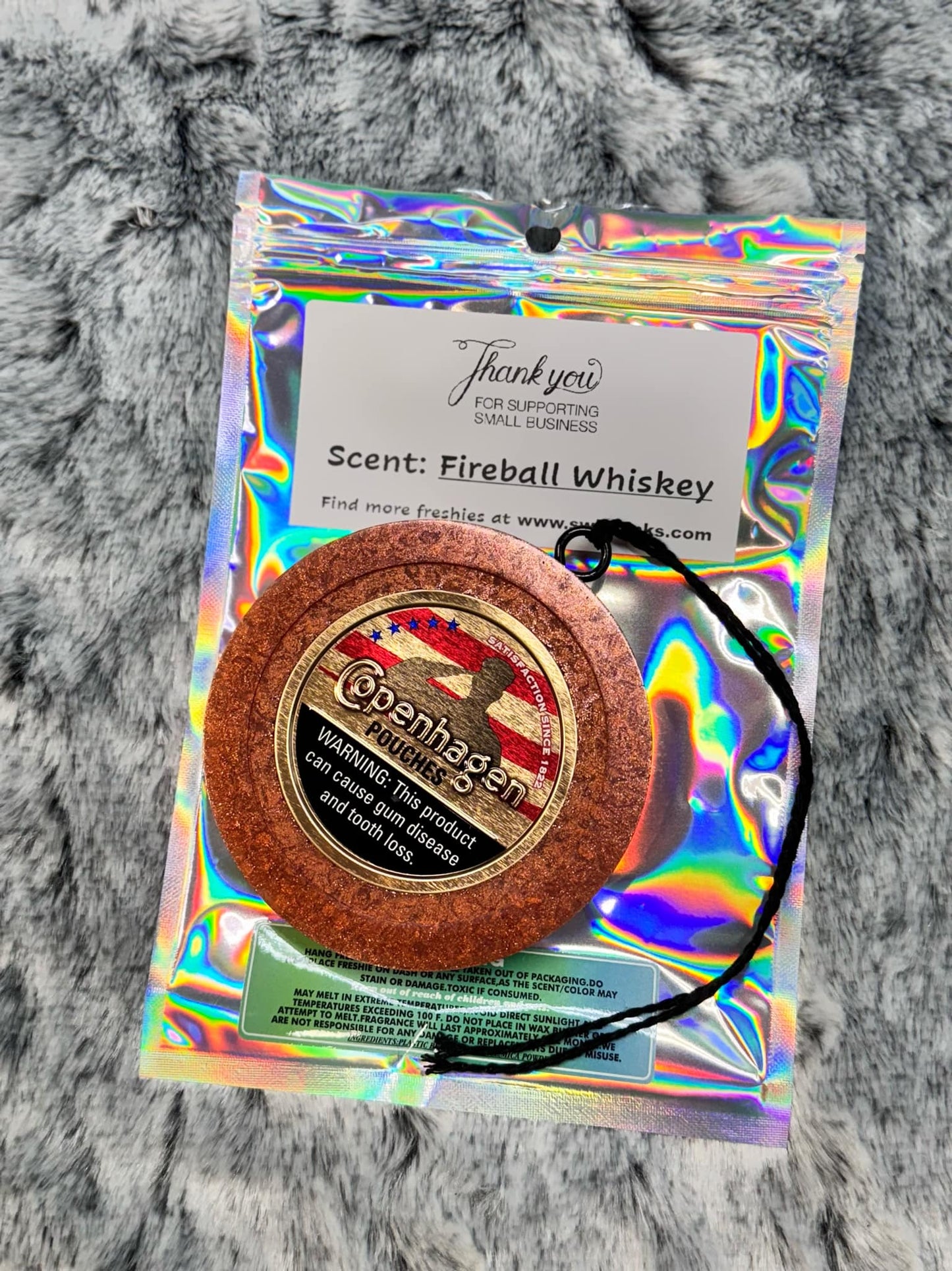 Copenhagen Snuff Car Freshie Fireball Whiskey Scent