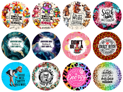 Card stock Options for Round Freshie Molds