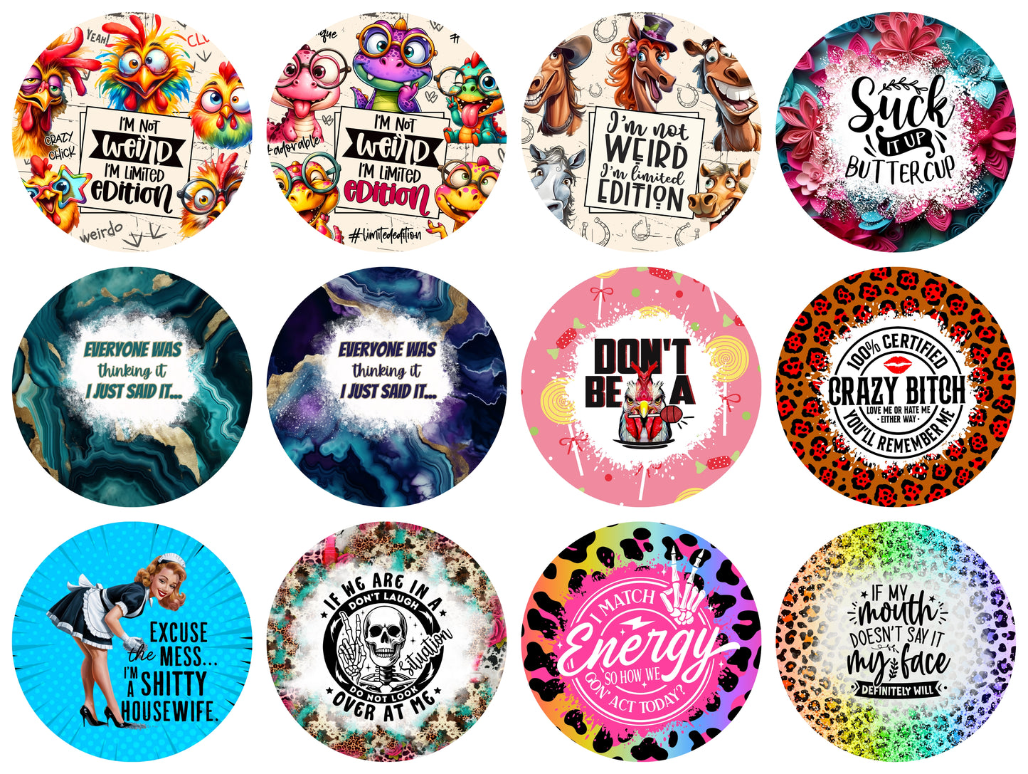 Card stock Options for Round Freshie Molds