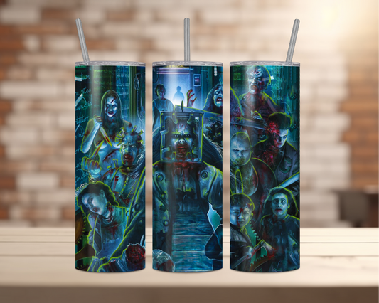 Halloween Movie Characters - 20oz Tumbler - (13 Ghosts 1)