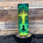 Green Fairy Tumbler - Black light Activated Ink.