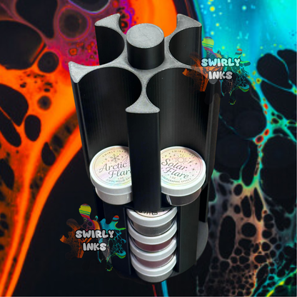 3d Printed Glitter/Mica Jar Holder Organizer - Holds 20 Containers - Stack-able