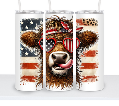 4th of July Highland Cow