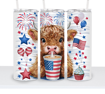 4th of July Highland Cow