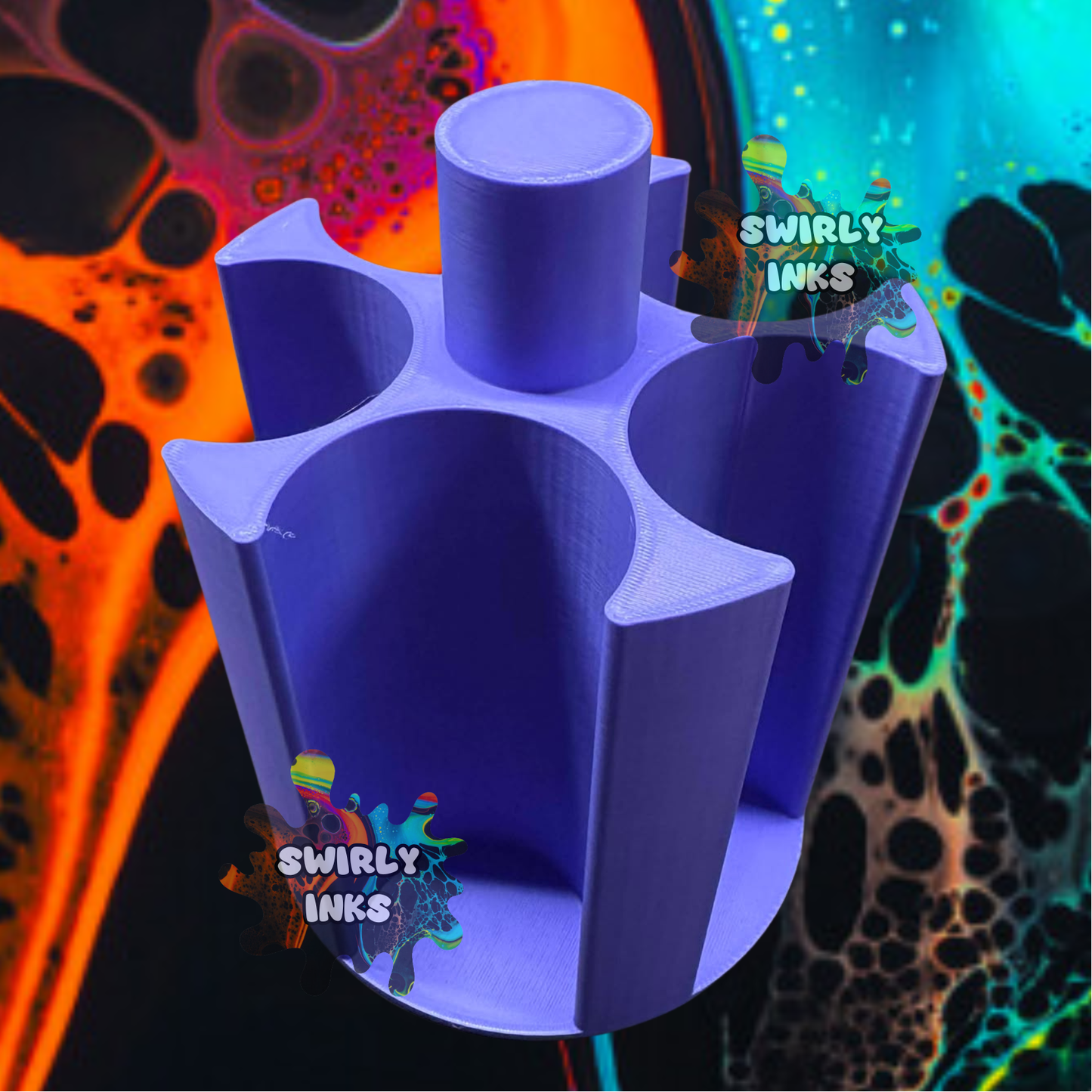 3d Printed Glitter/Mica Jar Holder Organizer - Holds 20 Containers - Stack-able