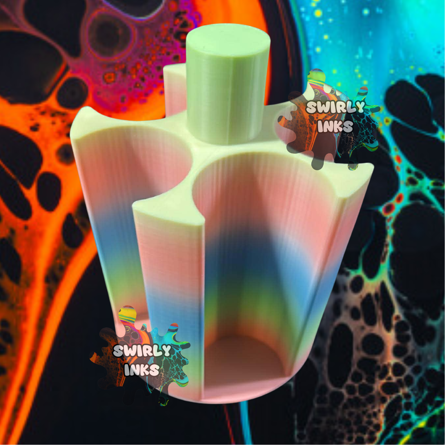 3d Printed Glitter/Mica Jar Holder Organizer - Holds 20 Containers - Stack-able