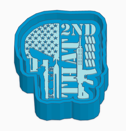 2nd That Flag Freshie Mold